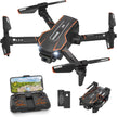 Mini Drone Q10 con Telecamera per Bambini e Adulti, Quadricottero Pieghevole FPV 1080 HD con Modalità Sensore di Gravità, Modalità Senza Testa
