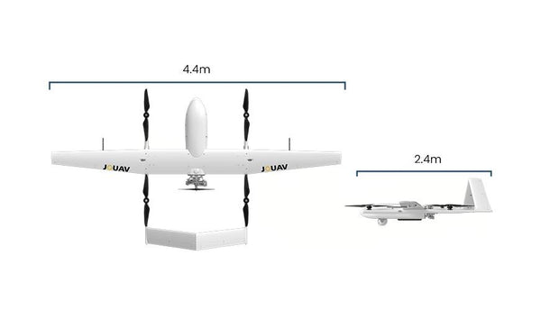 Drone per mappatura e ispezione industriale JOUAV CW-30E VTOL a lunga autonomia